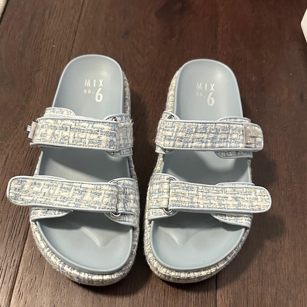 Mix No. 6 Kids Light Blue Strap Sandals